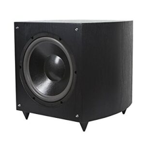 monoprice 12 inch 150 watt powered subwoofer, black (109723) (2 pack)
